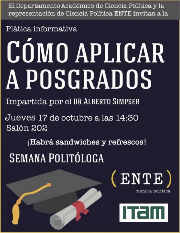 Cómo aplicar a Posgrados en Ciencia Política