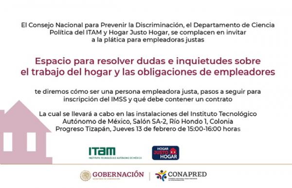 Plática para empleadoras justas