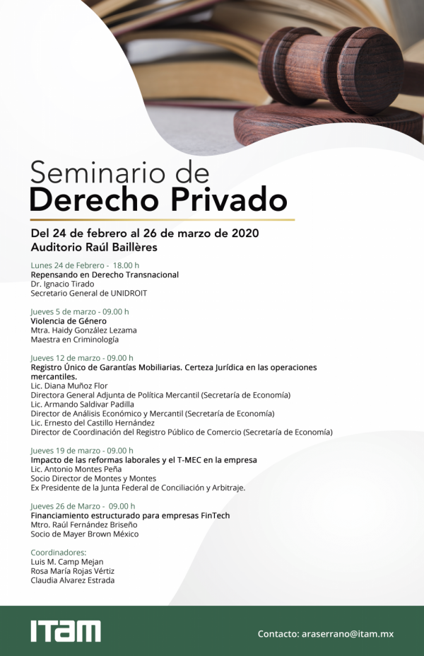 Seminario Derecho Privado Primavera 2020