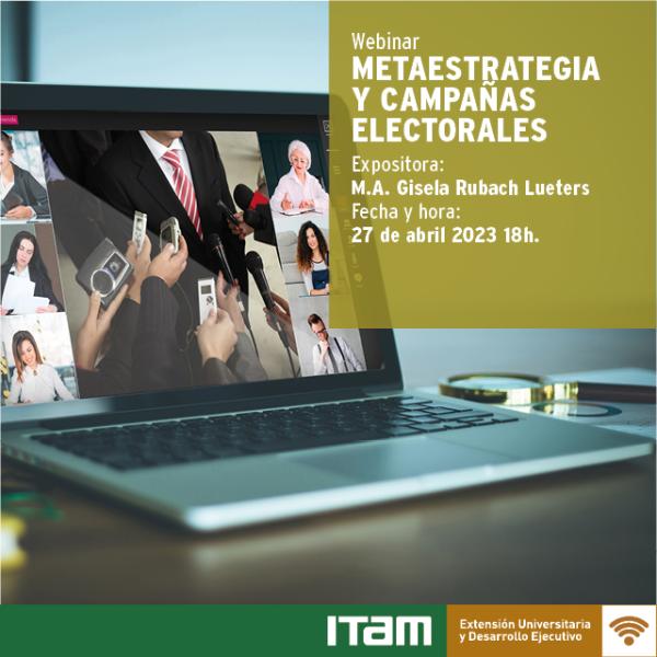 Poster: Webinar: Metaestrategia y Campañas Electorales